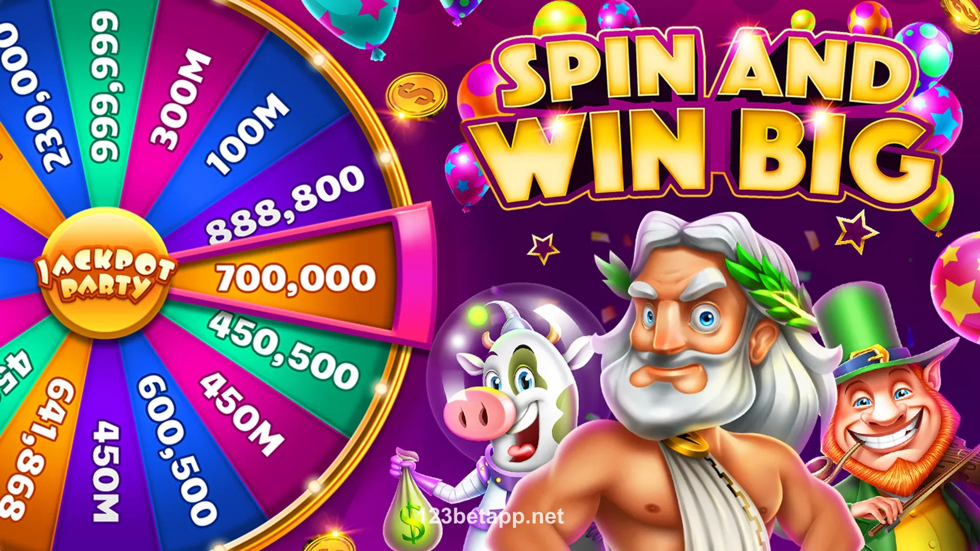 Màn hình chọn trò chơi Slots tại 123bet